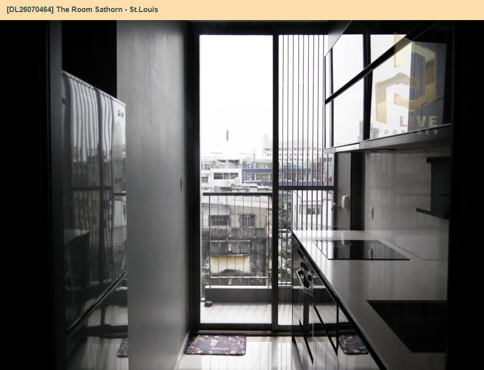 รูป DL26070464 ให้เช่าคอนโด เดอะ รูม สาทร - เซนหลุยส์ (The Room Sathorn - St.Louis) ใกล้ BTS สุรศักดิ์ พร้อมเข้าอยู่ โทรด่วน 0614453194 LineID @952jdxxk - รูปที่ 2/6
