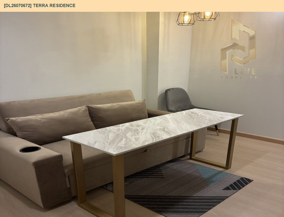 รูป DL26070672 ให้เช่าคอนโด เทอร์ร่า เรสซิเดนซ์ (TERRA RESIDENCE) ใกล้ - พร้อมเข้าอยู่ โทรด่วน 0653619502 LineID @952jdxxk - รูปที่ 2/6