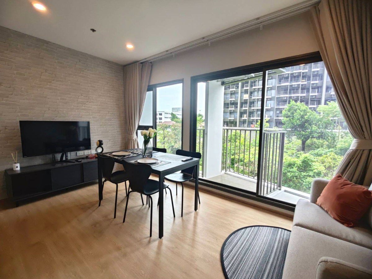 picture 🏡 For rent Noble Create Pradit Manutham 2 bedrooms | 1 bathroom | 40 sq m | Garden and swimming pool view Ready to move in - 11/14