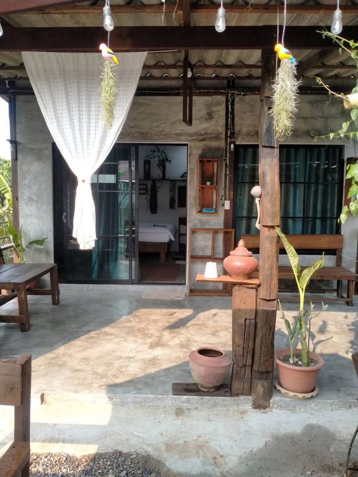 รูป 🏡 ขายด่วน! บ้านสร้างใหม่สไตล์โฮมสเตย์รีสอร์ท 2 หลังในพื้นที่เดียว ทำเลทอง อ.หางดง! T.063-6649056 - รูปที่ 18/34