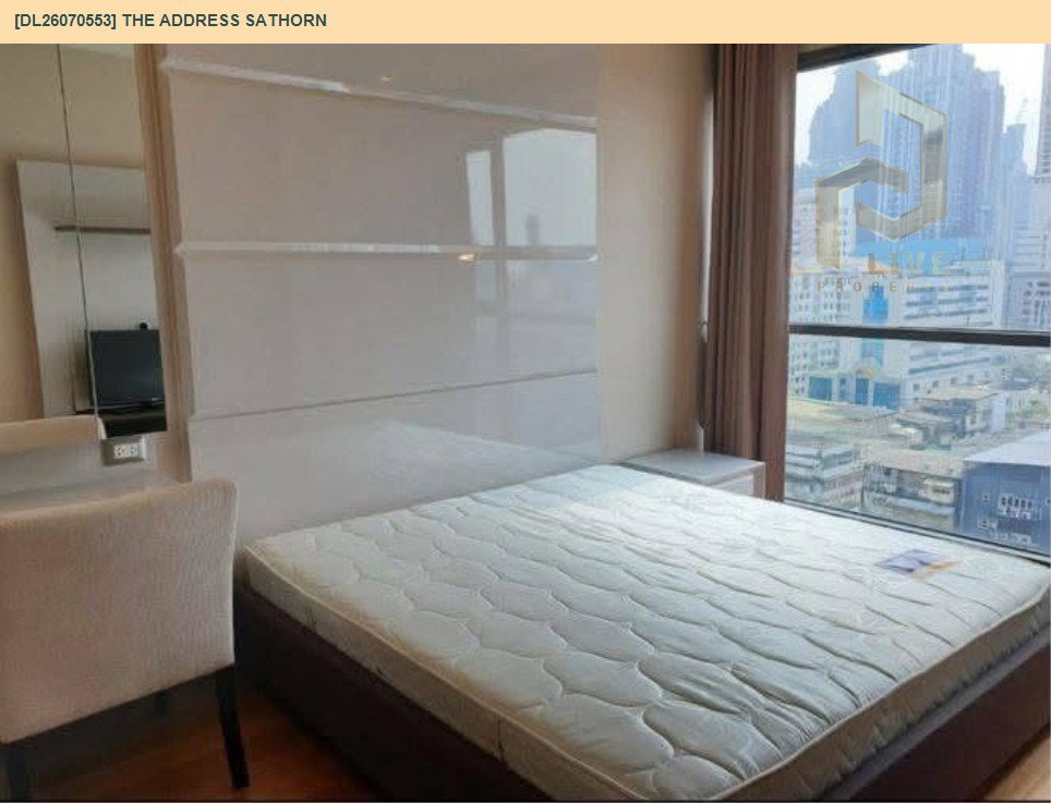 รูป DL26070553 ให้เช่าคอนโด ดิ แอดเดรส สาทร (The Address Sathorn) ใกล้ BTS เซ็นต์หลุยส์ พร้อมเข้าอยู่ โทรด่วน 0638692663 LineID @952jdxxk - รูปที่ 2/7