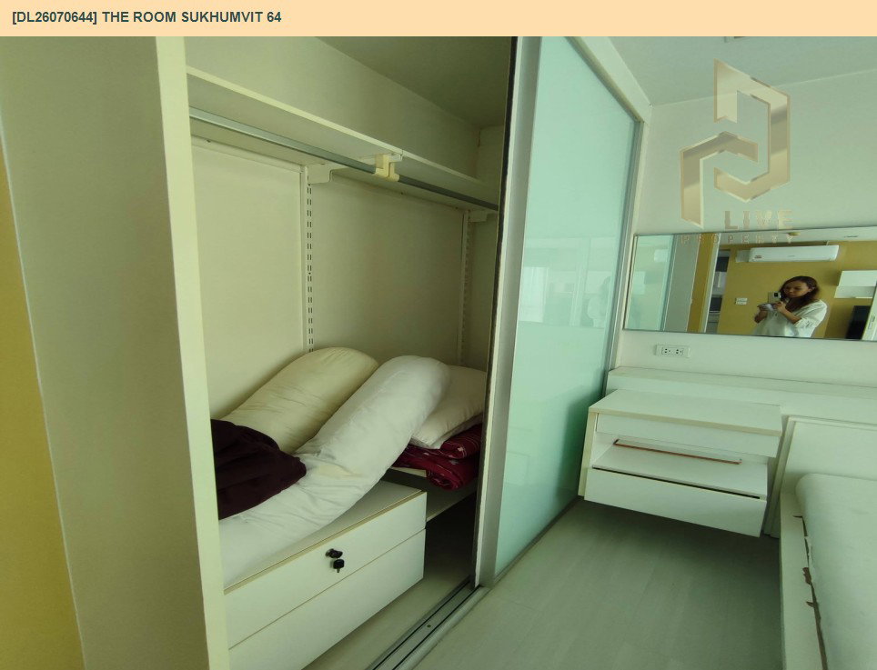 รูป DL26070644 ให้เช่าคอนโด เดอะ รูม สุขุมวิท 64 (The Room Sukhumvit 64) ใกล้ BTS ปุณณวิถี พร้อมเข้าอยู่ โทรด่วน 0638692663 LineID @952jdxxk - รูปที่ 9/12