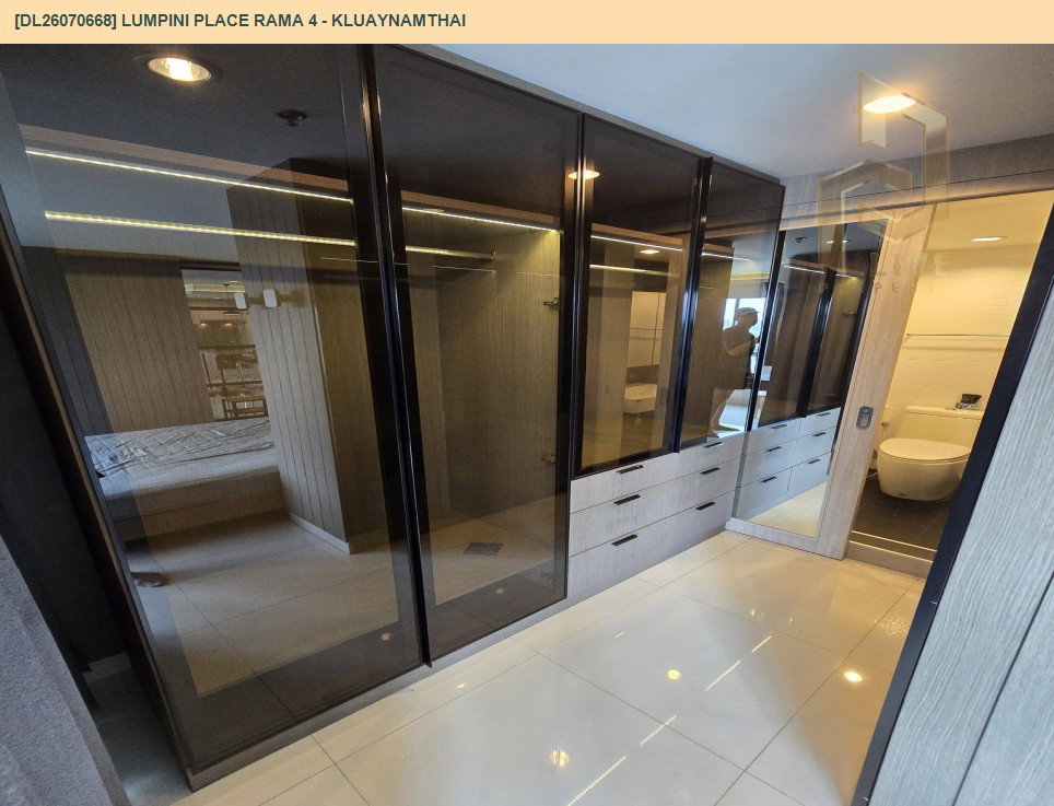รูป DL26070668 ให้เช่าคอนโด ลุมพินี เพลส พระราม 4 - กล้วยน้ำไท (Lumpini Place Rama 4 - Kluaynamthai) ใกล้ BTS เอกมัย พร้อมเข้าอยู่ โทรด่วน 0614453194 LineID @952jdxxk - รูปที่ 6/7