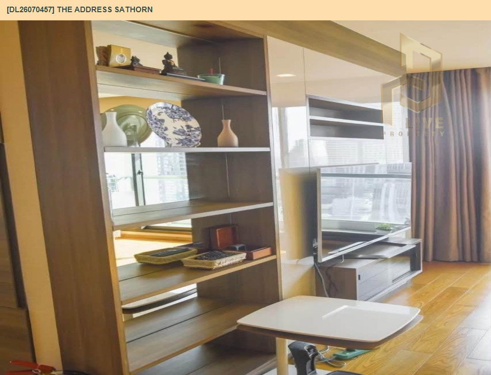 รูป DL26070457 ให้เช่าคอนโด ดิ แอดเดรส สาทร (The Address Sathorn) ใกล้ BTS เซ็นต์หลุยส์ พร้อมเข้าอยู่ โทรด่วน 0614453194 LineID @952jdxxk - รูปที่ 4/7