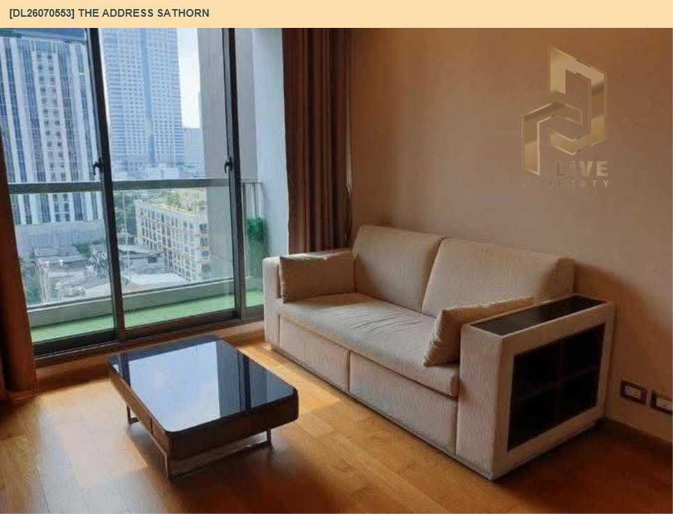 รูป DL26070553 ให้เช่าคอนโด ดิ แอดเดรส สาทร (The Address Sathorn) ใกล้ BTS เซ็นต์หลุยส์ พร้อมเข้าอยู่ โทรด่วน 0638692663 LineID @952jdxxk - รูปที่ 3/7
