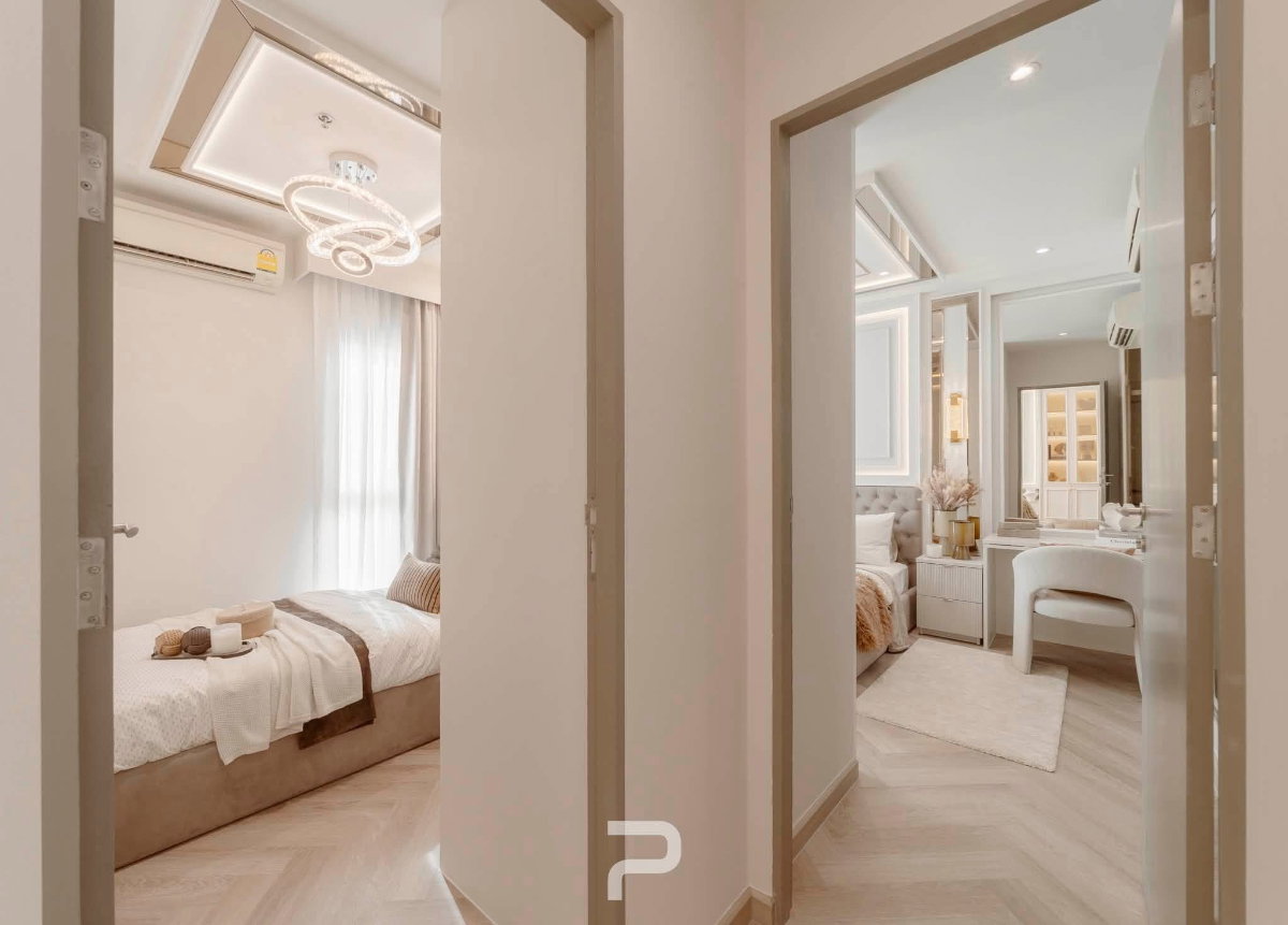 รูป 🫧คอนโด Life รัชดาภิเษก   ห้องตกเเต่ง สไตล์  modern luxury  🫧 - รูปที่ 10/15