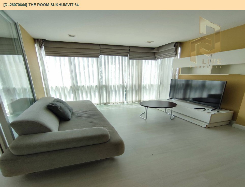 รูป DL26070644 ให้เช่าคอนโด เดอะ รูม สุขุมวิท 64 (The Room Sukhumvit 64) ใกล้ BTS ปุณณวิถี พร้อมเข้าอยู่ โทรด่วน 0638692663 LineID @952jdxxk - รูปที่ 7/12