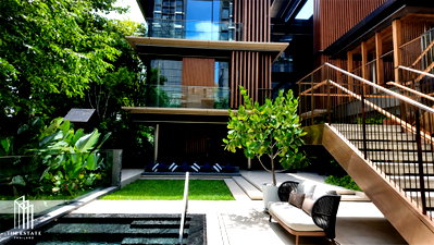 Houses for sale Samut Prakarn : Luxurious detached house for sale in Mulberry Grove The Forestias Villas, 5 bedrooms, 7 bathrooms, 253.2 square wah (approximately 350 million baht) 