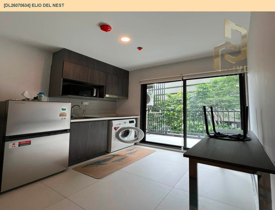 รูป DL26070634 ให้เช่าคอนโด เอลลิโอ เดล เนสท์ (Elio Del Nest) ใกล้ BTS อุดมสุข พร้อมเข้าอยู่ โทรด่วน 0653619502 LineID @952jdxxk - รูปที่ 5/11