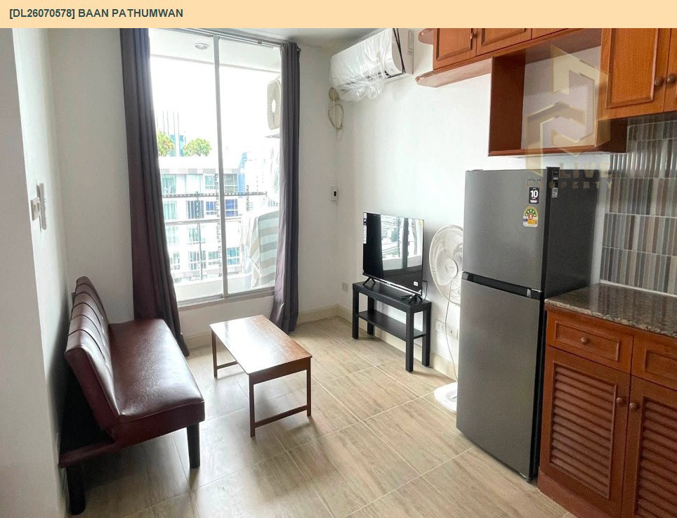 รูป DL26070578 ให้เช่าคอนโด บ้านปทุมวัน (Baan Pathumwan) ใกล้ BTS พญาไท พร้อมเข้าอยู่ โทรด่วน 0653619502 LineID @952jdxxk - รูปที่ 4/7