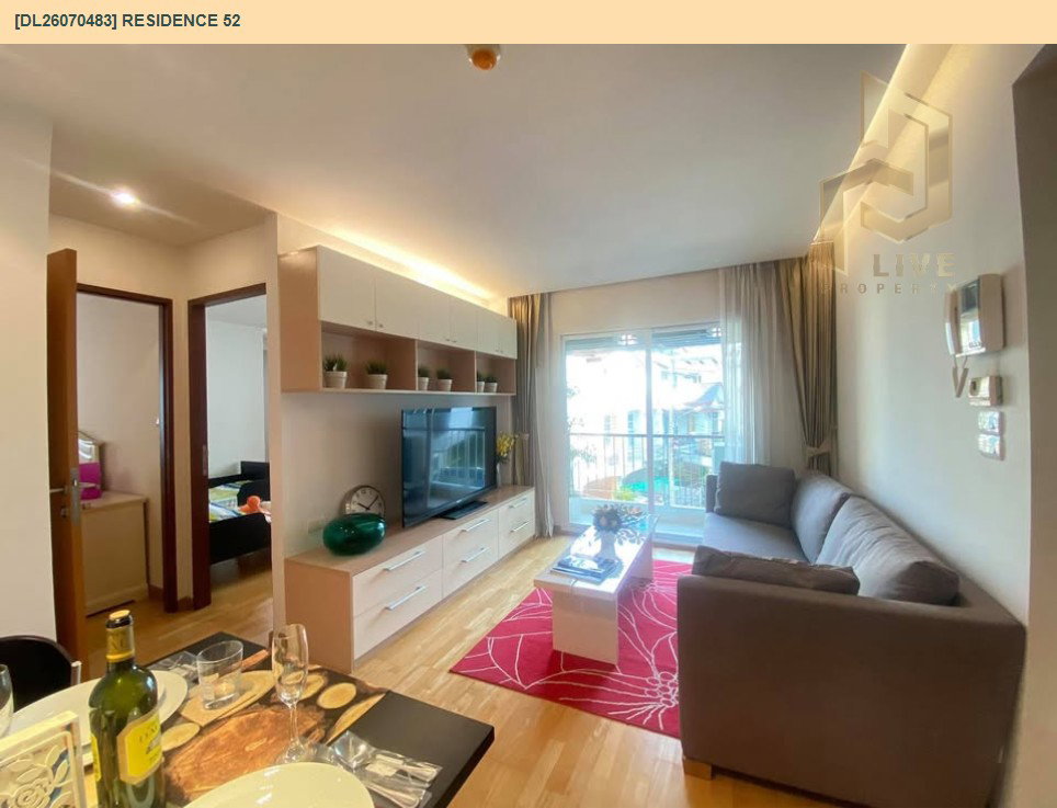 รูป DL26070483 ให้เช่าคอนโด เรสซิเดนซ์ 52 (Residence 52) ใกล้ BTS อ่อนนุช พร้อมเข้าอยู่ โทรด่วน 0614453194 LineID @952jdxxk - รูปที่ 3/12