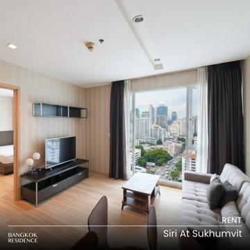 เช่าคอนโด 🌃 Siri at Sukhumvit 1นอน 52ตร.ม. 25k 💚 ห้องทิศเหนือ วิวรถไฟฟ้า ติด BTS ทองหล่อ