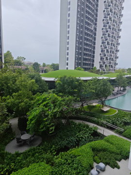 🏡 For rent Noble Create Pradit Manutham 2 bedrooms | 1 bathroom | 40 sq m | Garden and swimming pool view Ready to move in