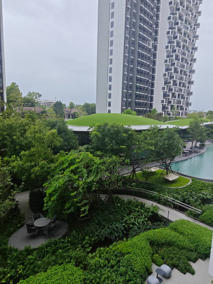 picture 🏡 For rent Noble Create Pradit Manutham 2 bedrooms | 1 bathroom | 40 sq m | Garden and swimming pool view Ready to move in - 1/14