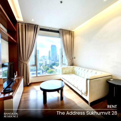 Condos for rent : Rental Condo 🌃 The Address Sukhumvit 28, 1BR 45sq.m 33K 🔥 Good price, rare unit, near BTS Phrom Phong 