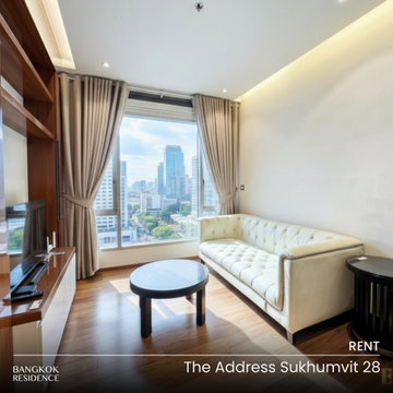 Rental Condo 🌃 The Address Sukhumvit 28, 1BR 45sq.m 33K 🔥 Good price, rare unit, near BTS Phrom Phong