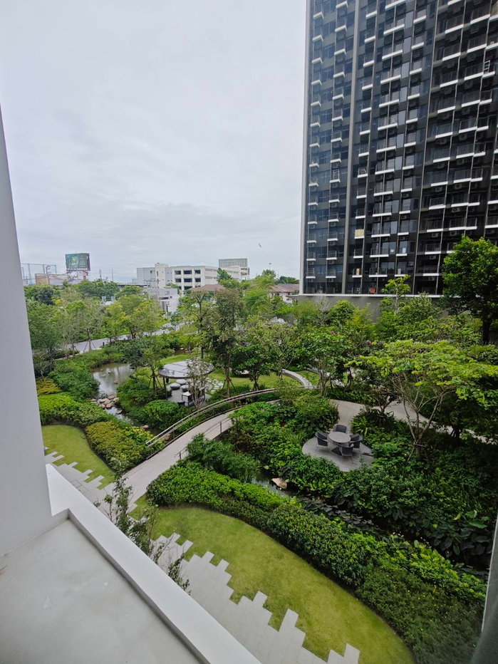 picture 🏡 For rent Noble Create Pradit Manutham 2 bedrooms | 1 bathroom | 40 sq m | Garden and swimming pool view Ready to move in - 2/14