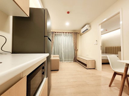 รูปภาพ ให้เช่าคอนโดในอาคารสูง 8 ชั้น ขนาด 28 ตร.ม. ประกอบด้วย 1 ห้องนอน 1 ห้องน้ำ และมีการแบ่งสัดส่วนพื้นที่ใช้สอย