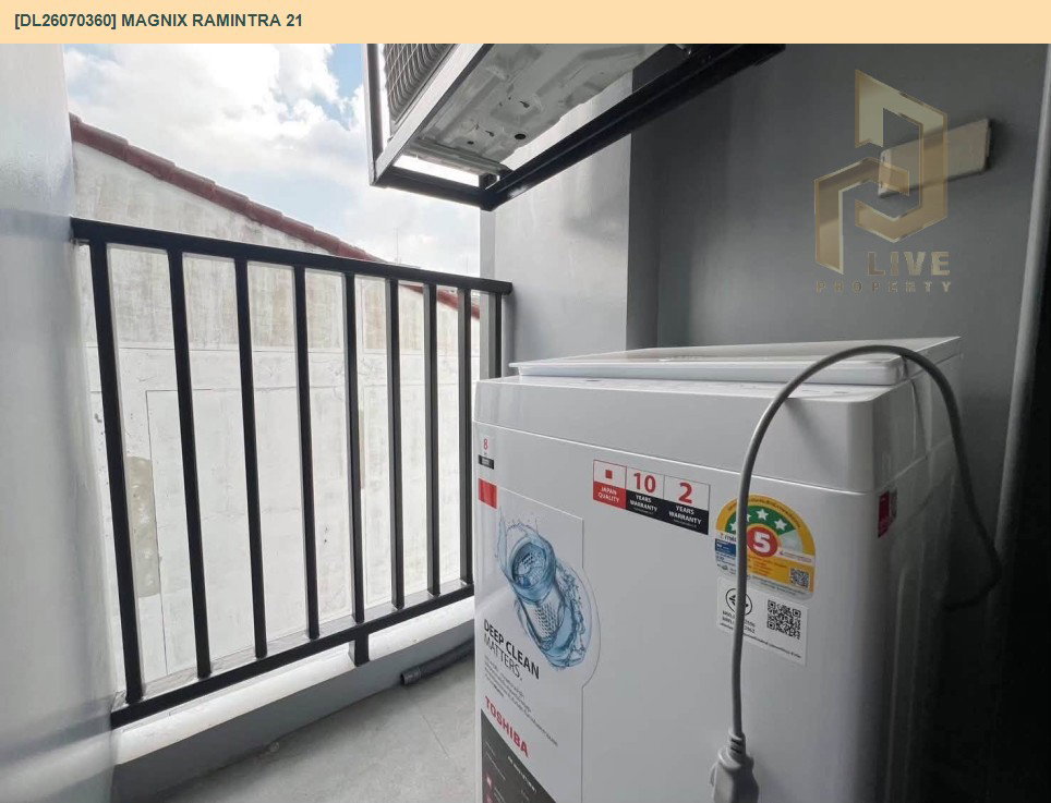 รูป DL26070360 ให้เช่าคอนโด แม็กนิกซ์ รามอินทรา 21 (MAGNIX Ramintra 21) ใกล้ - พร้อมเข้าอยู่ โทรด่วน 0614453194 LineID @952jdxxk - รูปที่ 12/12