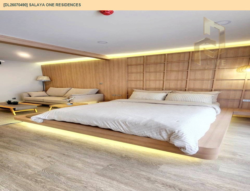 รูป DL26070490 ให้เช่าคอนโด ศาลายา วัน เรสซิเดนท์ (SALAYA ONE RESIDENCES) ใกล้ - พร้อมเข้าอยู่ โทรด่วน 0653619502 LineID @952jdxxk - รูปที่ 3/8
