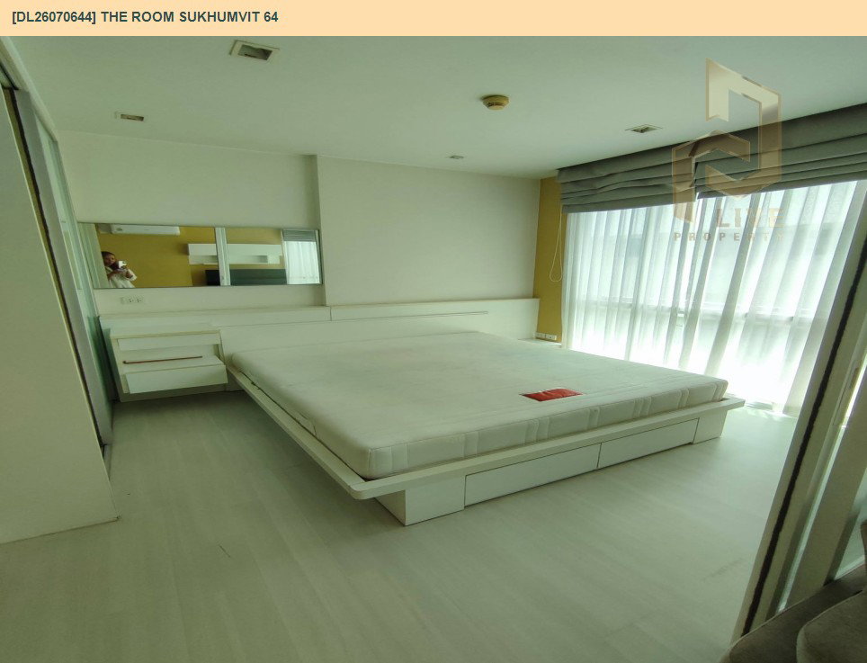 รูป DL26070644 ให้เช่าคอนโด เดอะ รูม สุขุมวิท 64 (The Room Sukhumvit 64) ใกล้ BTS ปุณณวิถี พร้อมเข้าอยู่ โทรด่วน 0638692663 LineID @952jdxxk - รูปที่ 4/12