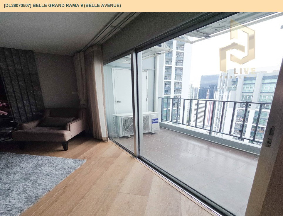 รูป DL26070507 ให้เช่าคอนโด เบล แกรนด์ พระราม 9 (เบล อเวนิว) (Belle Grand Rama 9 (Belle Avenue)) ใกล้ MRT พระราม 9 พร้อมเข้าอยู่ โทรด่วน 0638692663 LineID @952jdxxk - รูปที่ 5/13