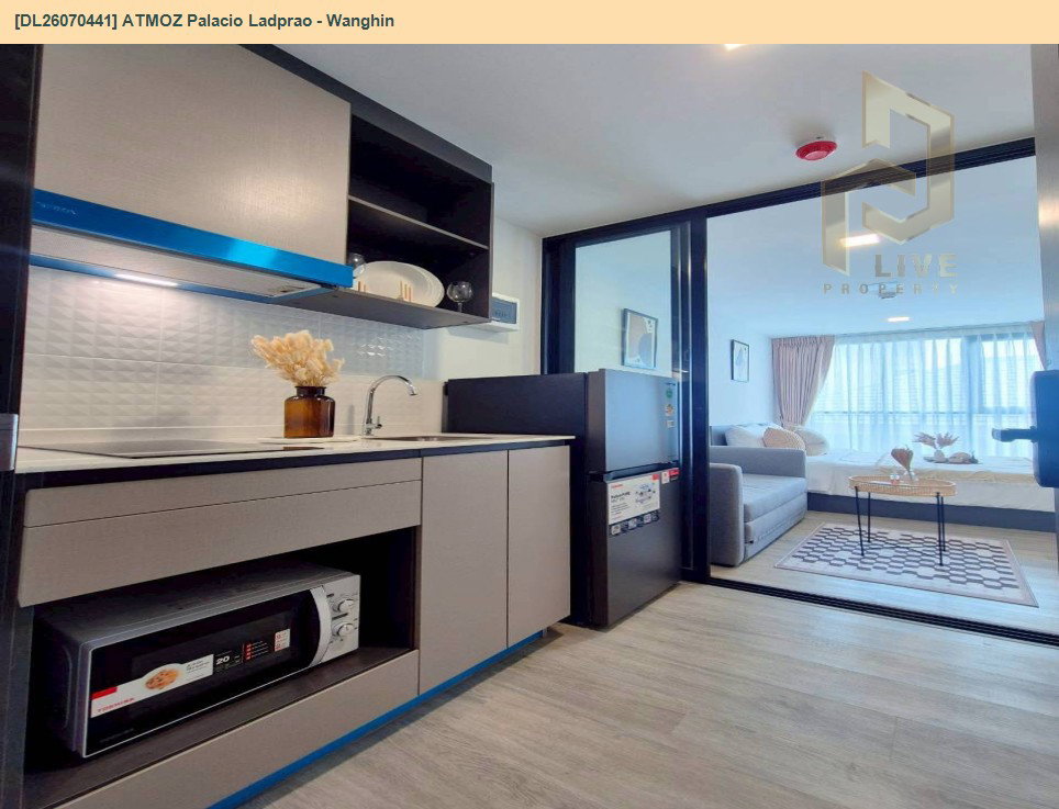 รูป DL26070441 ให้เช่าคอนโด แอทโมซ พาลาซิโอ ลาดพร้าว - วังหิน (ATMOZ Palacio Ladprao - Wanghin) ใกล้ MRT ลาดพร้าว พร้อมเข้าอยู่ โทรด่วน 0653619502 LineID @952jdxxk - รูปที่ 13/15