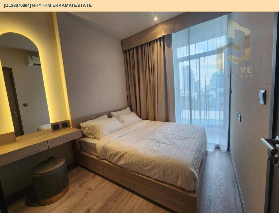 รูป DL26070664 ให้เช่าคอนโด ริธึ่ม เอกมัย เอสเตท (RHYTHM EKKAMAI ESTATE) ใกล้ BTS เอกมัย พร้อมเข้าอยู่ โทรด่วน 0638692663 LineID @952jdxxk - รูปที่ 2/10