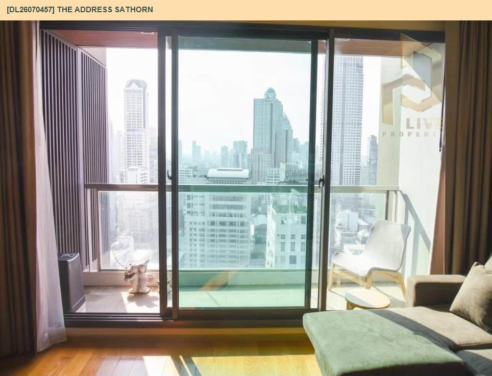 รูป DL26070457 ให้เช่าคอนโด ดิ แอดเดรส สาทร (The Address Sathorn) ใกล้ BTS เซ็นต์หลุยส์ พร้อมเข้าอยู่ โทรด่วน 0614453194 LineID @952jdxxk - รูปที่ 7/7
