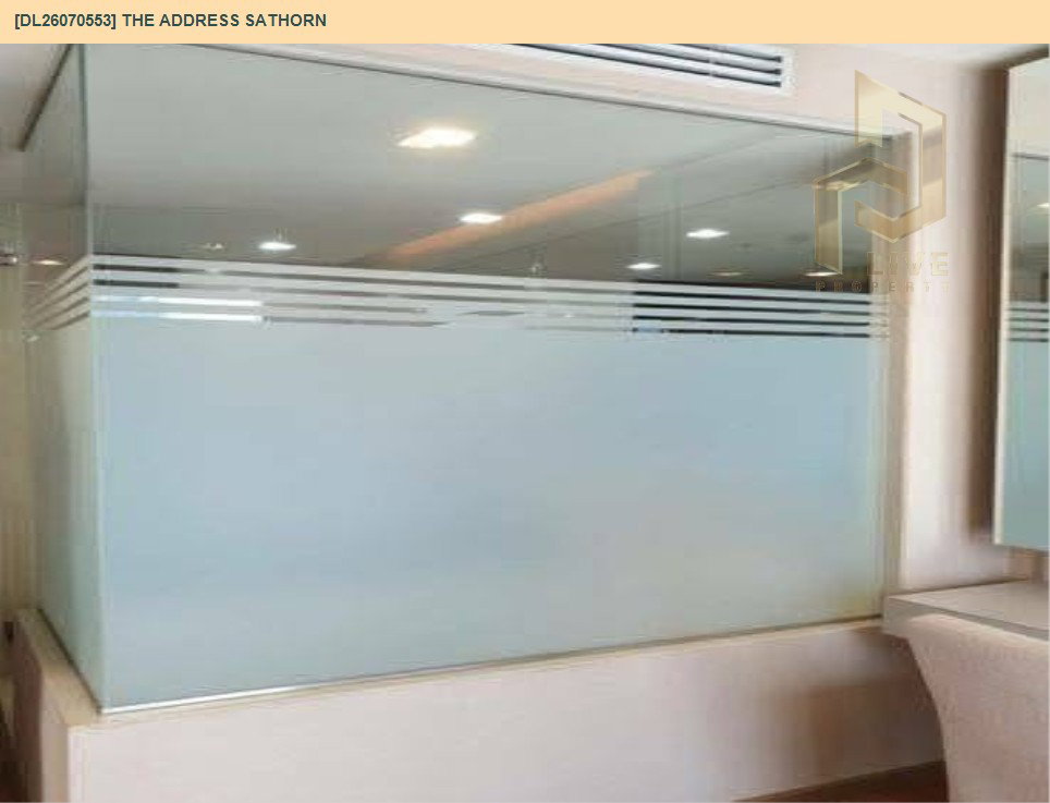 รูป DL26070553 ให้เช่าคอนโด ดิ แอดเดรส สาทร (The Address Sathorn) ใกล้ BTS เซ็นต์หลุยส์ พร้อมเข้าอยู่ โทรด่วน 0638692663 LineID @952jdxxk - รูปที่ 7/7