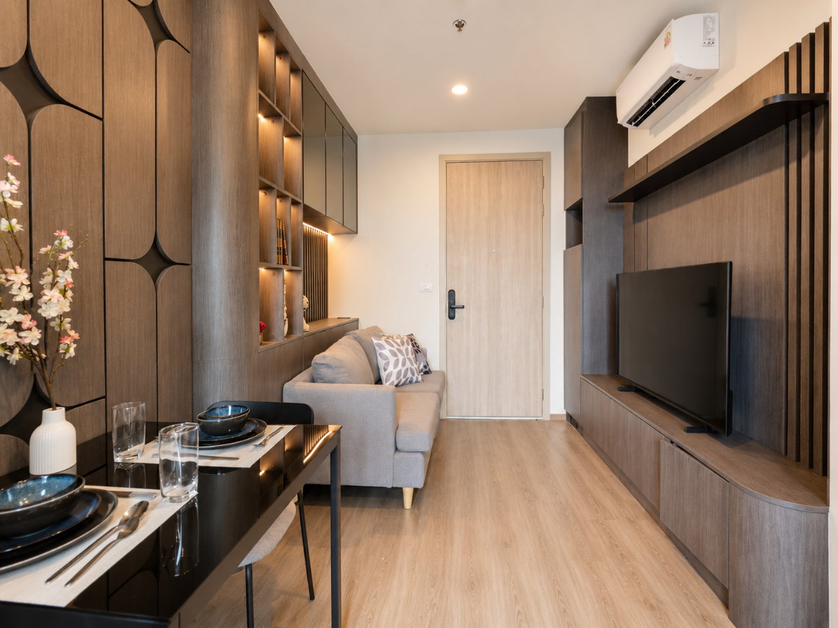 รูป 💥Nue District R9 – พระราม 9 | 1 Bed ใหญ่ 30.2 ตร.ม. 💥 แต่งครบ หิ้วกระเป๋าเข้าอยู่ได้เลย เพียง 25,000 บ. - รูปที่ 2/12