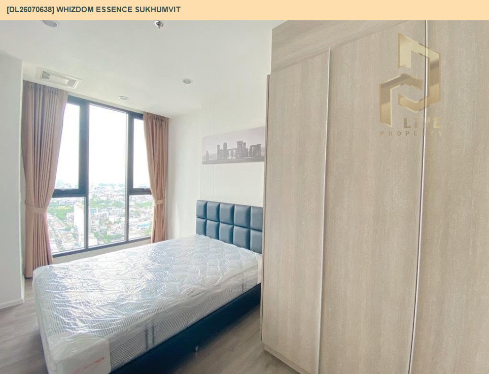 รูป DL26070638 ให้เช่าคอนโด วิสซ์ดอม เอสเซ้นส์ สุขุมวิท (Whizdom Essence Sukhumvit) ใกล้ BTS ปุณณวิธี พร้อมเข้าอยู่ โทรด่วน 0653619502 LineID @952jdxxk - รูปที่ 5/6