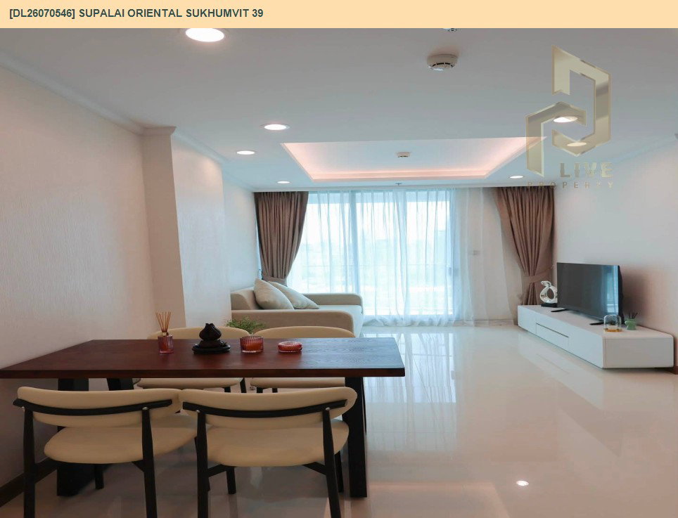 รูป DL26070546 ให้เช่าคอนโด ศุภาลัย โอเรียนทัล สุขุมวิท 39 (Supalai Oriental Sukhumvit 39) ใกล้ BTS พร้อมพงษ์ พร้อมเข้าอยู่ โทรด่วน 0614453194 LineID @952jdxxk - รูปที่ 2/6