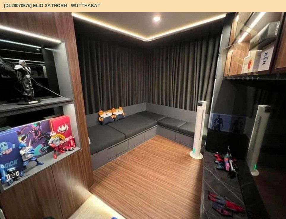 รูป DL26070675 ให้เช่าคอนโด เอลลิโอ สาทร - วุฒากาศ (Elio Sathorn - Wutthakat) ใกล้ BTS วุฒากาศ พร้อมเข้าอยู่ โทรด่วน 0653619502 LineID @952jdxxk - รูปที่ 3/7