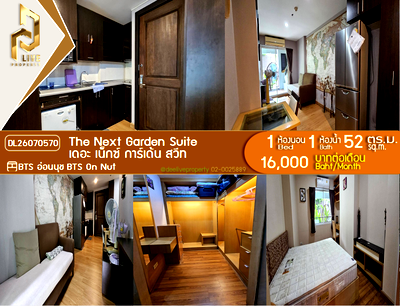 Condos for rent : DL26070570 Condo for rent, The Next Garden Suite near BTS On Nut, ready to move in, call urgently 0653619502 LineID @952jdxxk