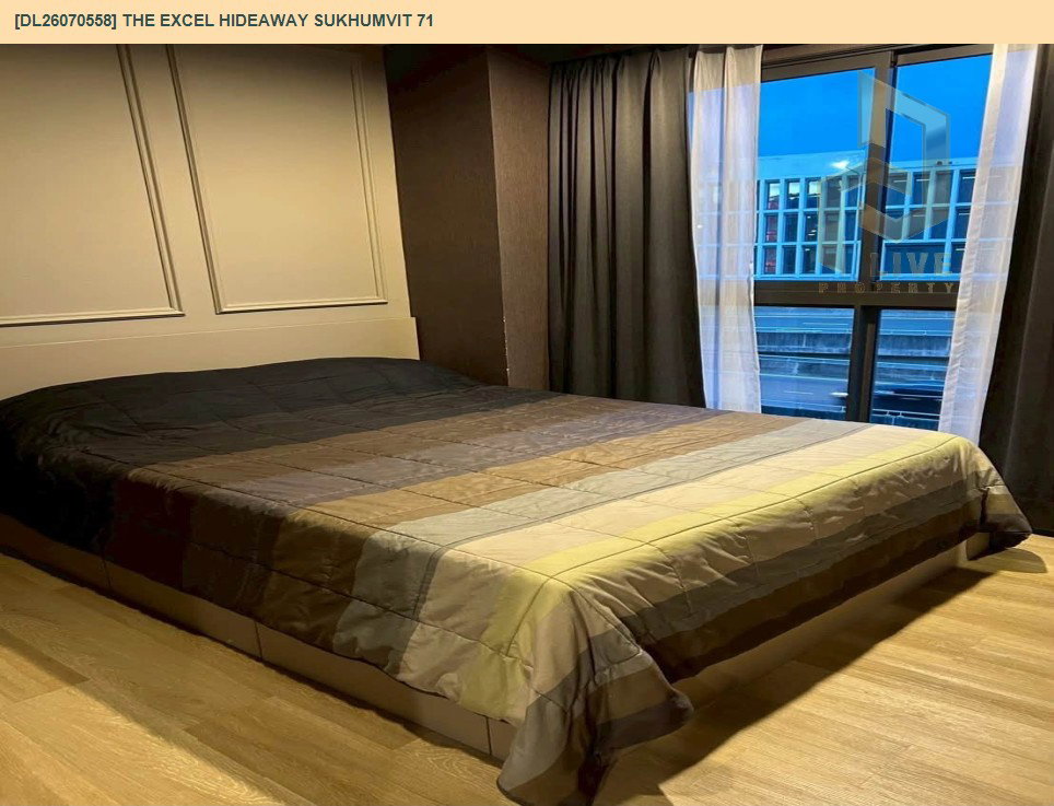 รูป DL26070558 ให้เช่าคอนโด ดิ เอ็กเซล ไฮด์ อะเวย์ สุขุมวิท 71 (The Excel Hideaway Sukhumvit 71) ใกล้ BTS อ่อนนุช พร้อมเข้าอยู่ โทรด่วน 0614453194 LineID @952jdxxk - รูปที่ 4/19