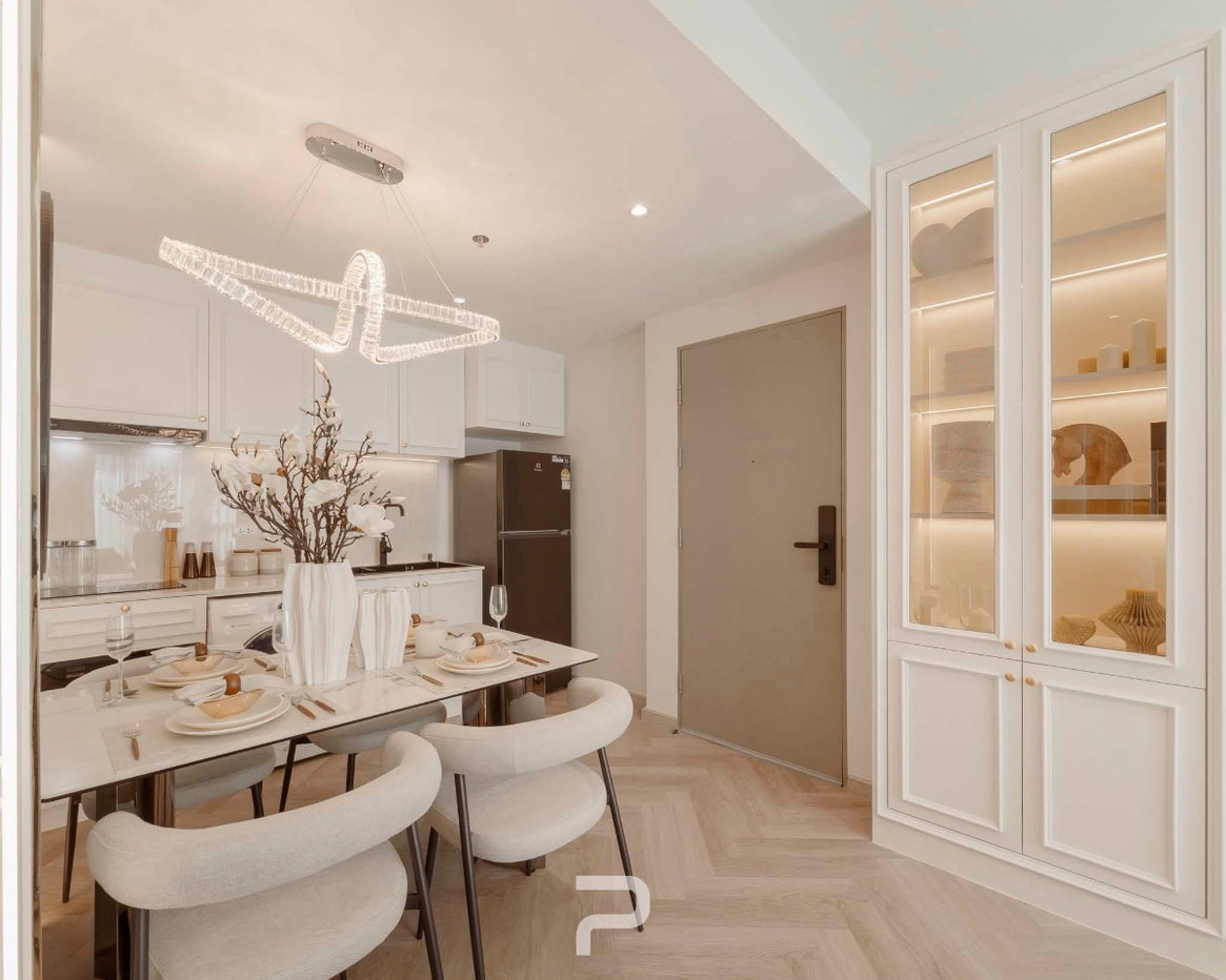 รูป 🫧คอนโด Life รัชดาภิเษก   ห้องตกเเต่ง สไตล์  modern luxury  🫧 - รูปที่ 5/15