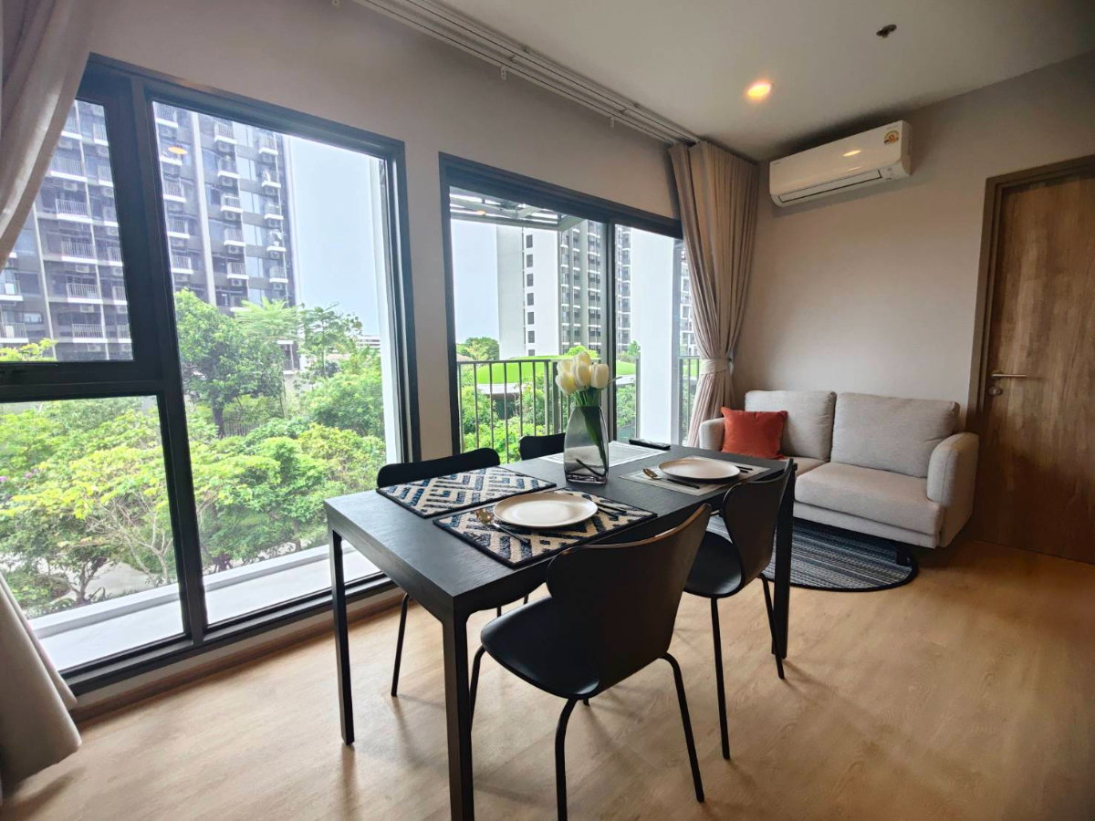 picture 🏡 For rent Noble Create Pradit Manutham 2 bedrooms | 1 bathroom | 40 sq m | Garden and swimming pool view Ready to move in - 9/14