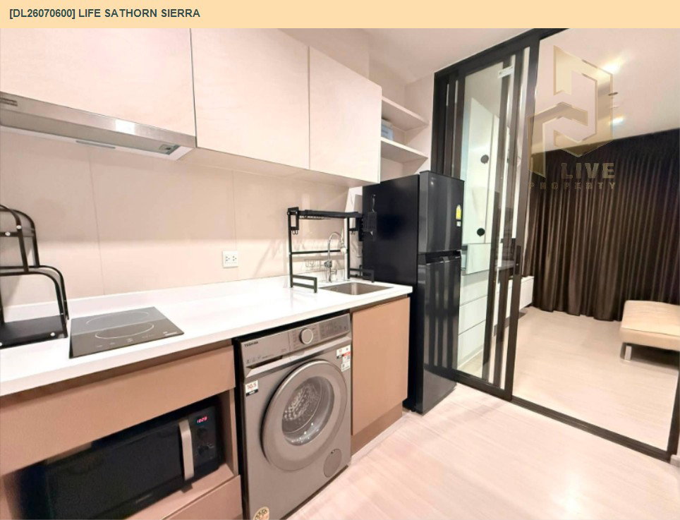 รูป DL26070600 ให้เช่าคอนโด ไลฟ์ สาทร เซียร์รา (Life Sathorn Sierra) ใกล้ BTS ตลาดพลู พร้อมเข้าอยู่ โทรด่วน 0638692663 LineID @952jdxxk - รูปที่ 4/6