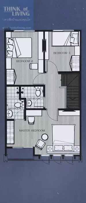 รูป H0818♛ทาวน์เฮ้าส์ 4 ห้องนอน ให้เช่า⚝จรัญฯ-ปิ่นเกล้า♜MRTบางอ้อ∞099-5919653,065-9423251▚Line@sureresidence - รูปที่ 19/28