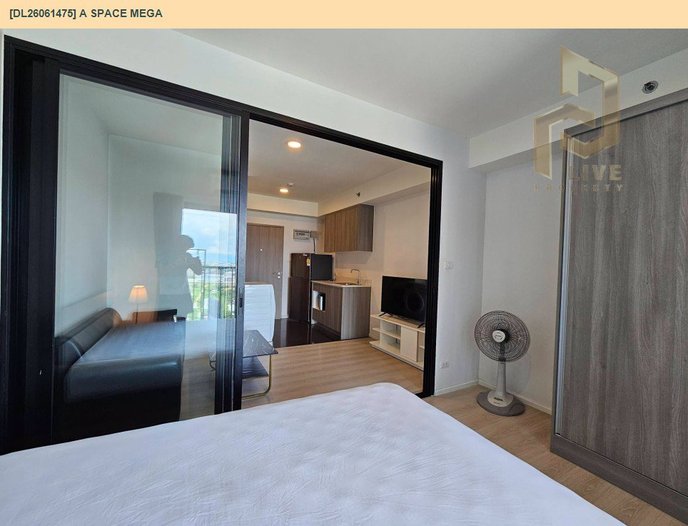 รูป DL26061475 ให้เช่าคอนโด เอ สเปซ เมกา (A space mega) ใกล้ - พร้อมเข้าอยู่ โทรด่วน 0638692663 LineID @952jdxxk - รูปที่ 5/7