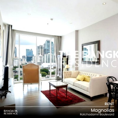 คอนโดให้เช่า : เช่าคอนโด 💎 Magnolias Ratchadamri Boulevard 1นอน 50.50ตร.ม. 45k 🌃 ยูนิตวิวสวย ใกล้ BTS ชิดลม 