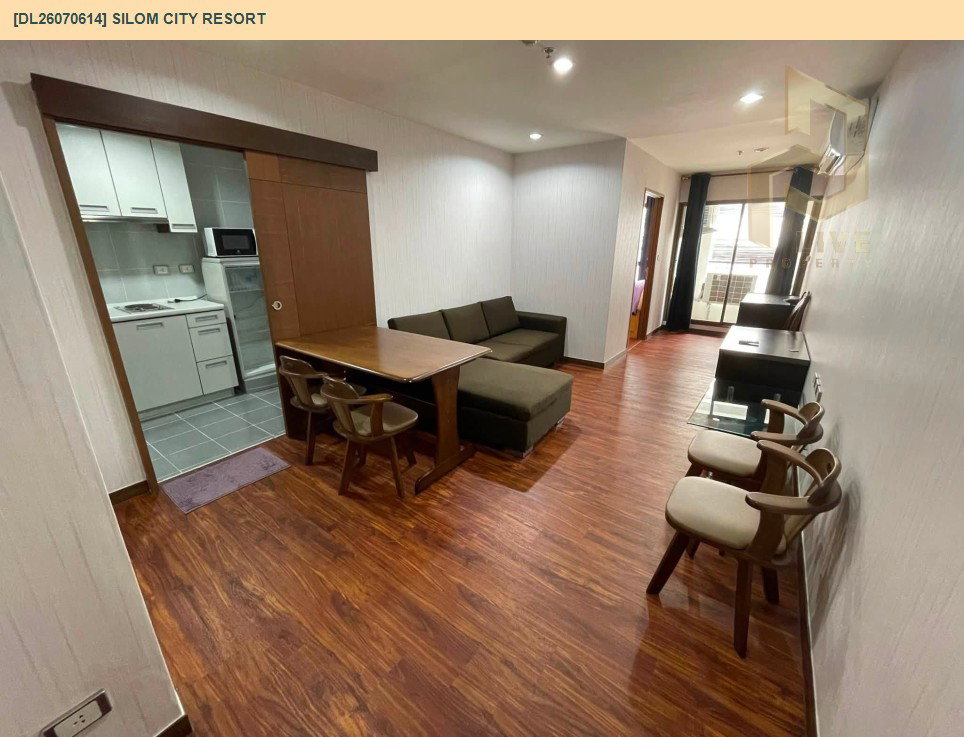 รูป DL26070614 ให้เช่าคอนโด สีลม ซิตี้ รีสอร์ท (Silom City Resort) ใกล้ BTS ช่องนนทรี พร้อมเข้าอยู่ โทรด่วน 0614453194 LineID @952jdxxk - รูปที่ 3/8