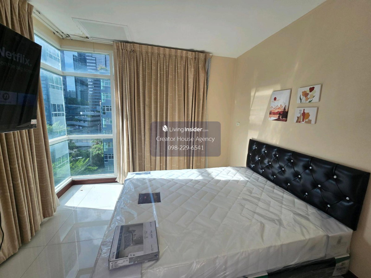 picture Large 47 sq.m. corner condo for rent with floor-to-ceiling windows and great view 🌈PG Rama 9🌈MRT Rama 9. - 2/17