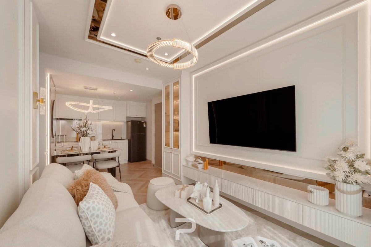 รูป 🫧คอนโด Life รัชดาภิเษก   ห้องตกเเต่ง สไตล์  modern luxury  🫧 - รูปที่ 7/15