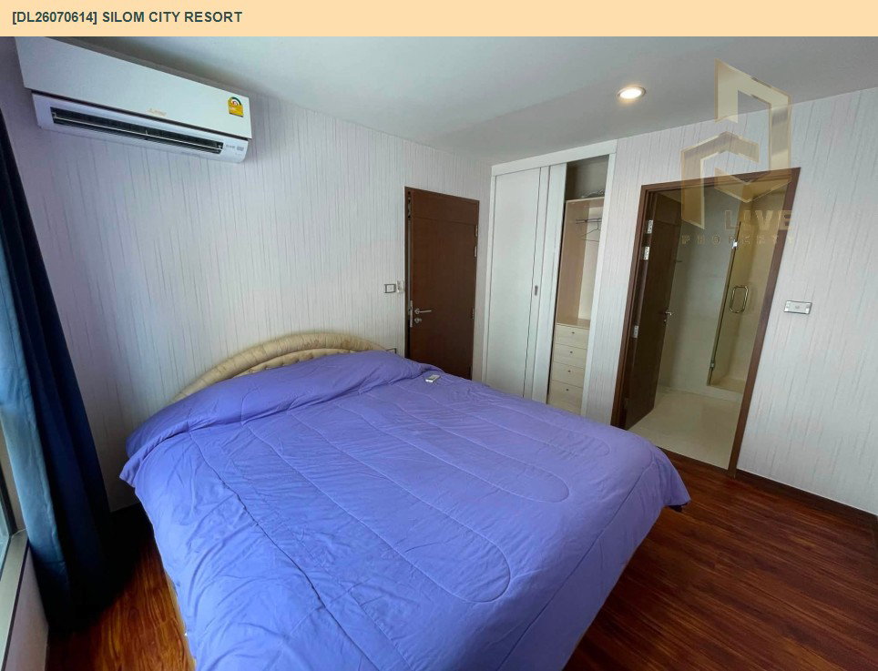 รูป DL26070614 ให้เช่าคอนโด สีลม ซิตี้ รีสอร์ท (Silom City Resort) ใกล้ BTS ช่องนนทรี พร้อมเข้าอยู่ โทรด่วน 0614453194 LineID @952jdxxk - รูปที่ 2/8