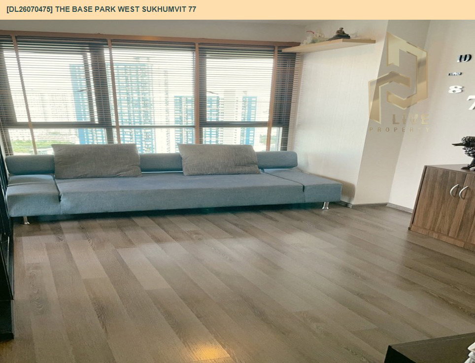 รูป DL26070475 ให้เช่าคอนโด เดอะ เบส พาร์ค เวสต์ สุขุมวิท 77 (The Base Park West Sukhumvit 77) ใกล้ BTS อ่อนนุช พร้อมเข้าอยู่ โทรด่วน 0653619502 LineID @952jdxxk - รูปที่ 3/5