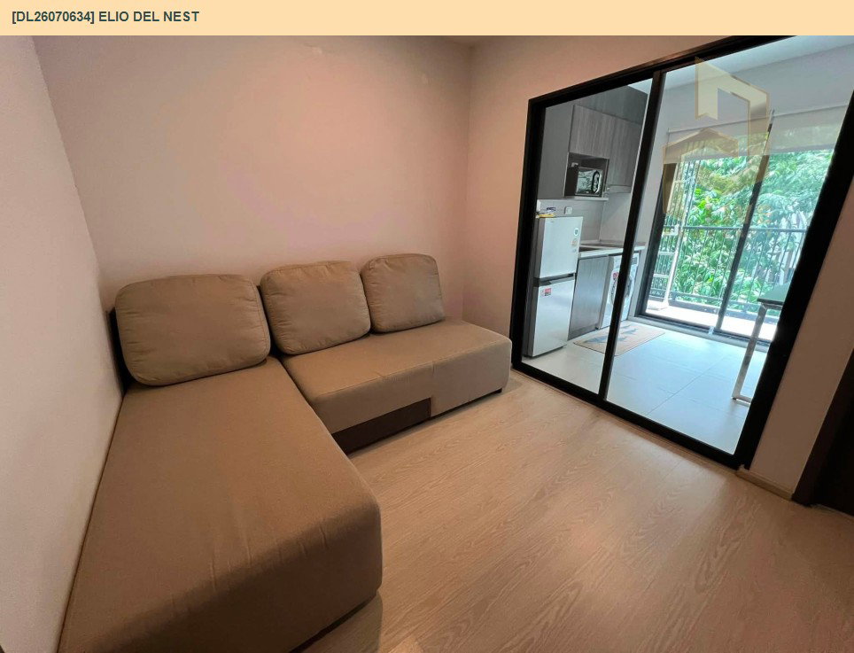 รูป DL26070634 ให้เช่าคอนโด เอลลิโอ เดล เนสท์ (Elio Del Nest) ใกล้ BTS อุดมสุข พร้อมเข้าอยู่ โทรด่วน 0653619502 LineID @952jdxxk - รูปที่ 8/11