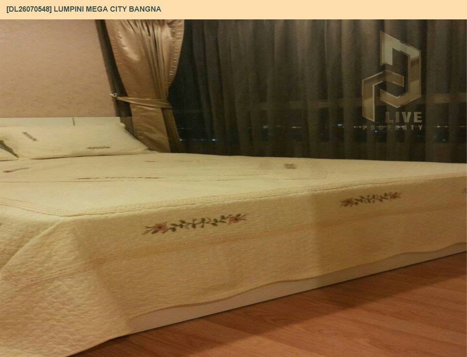 รูป DL26070548 ให้เช่าคอนโด ลุมพินี เมกะ ซิตี้ บางนา (Lumpini Mega city Bangna) ใกล้ BTS บางนา พร้อมเข้าอยู่ โทรด่วน 0638692663 LineID @952jdxxk - รูปที่ 2/6