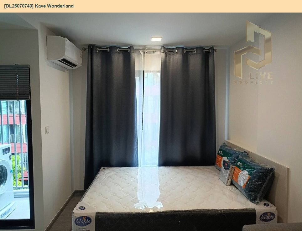 รูป DL26070740 ให้เช่าคอนโด เคฟ วันเดอร์แลนด์ (Kave Wonderland) ใกล้ - พร้อมเข้าอยู่ โทรด่วน 0653619502 LineID @952jdxxk - รูปที่ 4/5